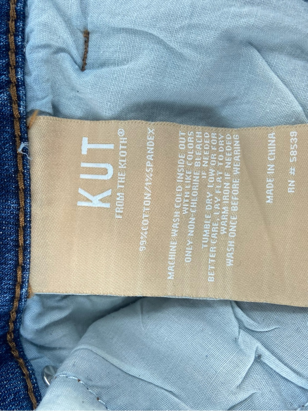 Kut From The Kloth Ashley Slouchy Barrel Jeans Women Size 14 High Rise Blue - Picture 7 of 7